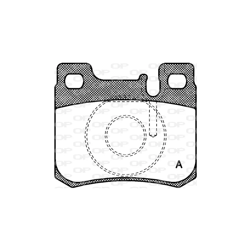 Jeu de 4 plaquettes de frein arrière OPEN PARTS BPA0157.20