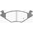 Jeu de 4 plaquettes de frein avant OPEN PARTS BPA0171.00 - Visuel 2