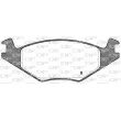 Jeu de 4 plaquettes de frein avant OPEN PARTS BPA0171.10 - Visuel 2