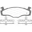 Jeu de 4 plaquettes de frein avant OPEN PARTS BPA0171.60 - Visuel 1