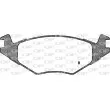Jeu de 4 plaquettes de frein avant OPEN PARTS BPA0171.60 - Visuel 2