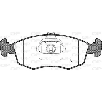 Jeu de 4 plaquettes de frein avant OPEN PARTS BPA0172.10