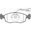 Jeu de 4 plaquettes de frein avant OPEN PARTS BPA0172.12 - Visuel 1