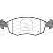 Jeu de 4 plaquettes de frein avant OPEN PARTS BPA0172.12 - Visuel 2
