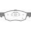 Jeu de 4 plaquettes de frein avant OPEN PARTS BPA0172.30 - Visuel 1