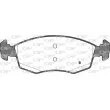 Jeu de 4 plaquettes de frein avant OPEN PARTS BPA0172.30 - Visuel 2