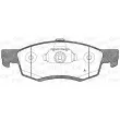 Jeu de 4 plaquettes de frein avant OPEN PARTS BPA0172.32 - Visuel 1