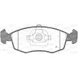 Jeu de 4 plaquettes de frein avant OPEN PARTS BPA0172.35 - Visuel 1