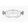 Jeu de 4 plaquettes de frein avant OPEN PARTS BPA0172.50 - Visuel 2