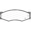 Jeu de 4 plaquettes de frein avant OPEN PARTS BPA0184.02 - Visuel 1