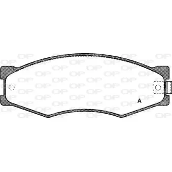Jeu de 4 plaquettes de frein avant OPEN PARTS BPA0184.02