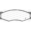 Jeu de 4 plaquettes de frein avant OPEN PARTS BPA0184.02 - Visuel 2