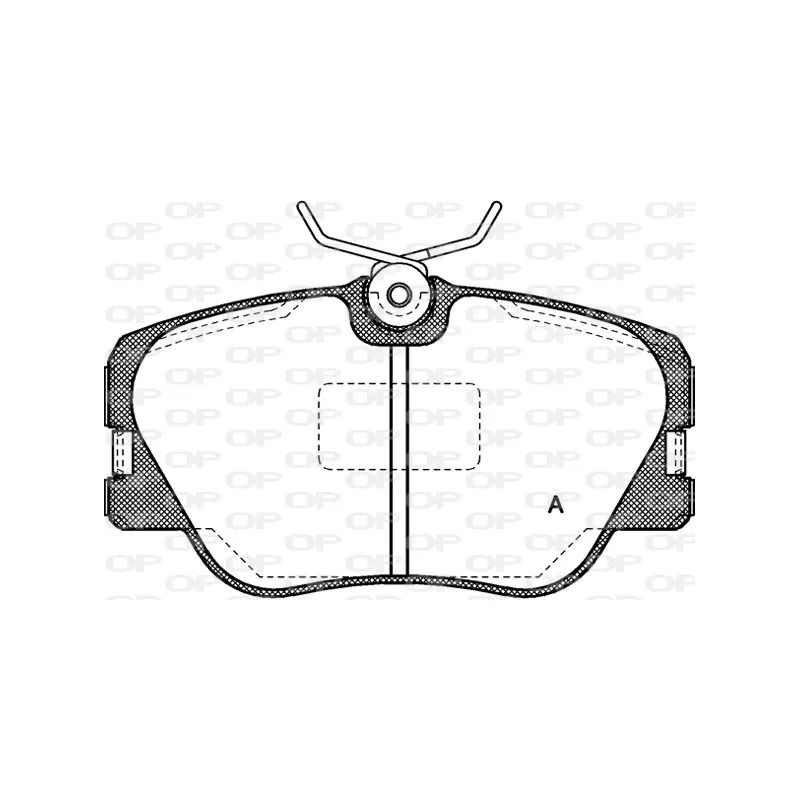 Jeu de 4 plaquettes de frein avant OPEN PARTS BPA0189.00
