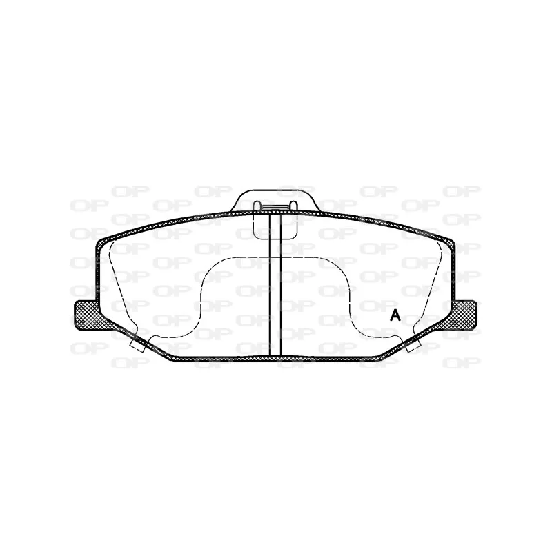 Jeu de 4 plaquettes de frein avant OPEN PARTS BPA0190.10