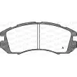 Jeu de 4 plaquettes de frein avant OPEN PARTS BPA0191.12 - Visuel 1
