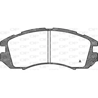 Jeu de 4 plaquettes de frein avant OPEN PARTS BPA0191.12