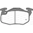 Jeu de 4 plaquettes de frein avant OPEN PARTS BPA0192.10 - Visuel 1