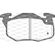 Jeu de 4 plaquettes de frein avant OPEN PARTS BPA0192.10 - Visuel 2