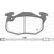 Jeu de 4 plaquettes de frein avant OPEN PARTS BPA0192.22 - Visuel 1