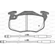 Jeu de 4 plaquettes de frein avant OPEN PARTS BPA0192.34 - Visuel 1