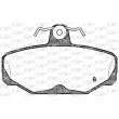 Jeu de 4 plaquettes de frein arrière OPEN PARTS BPA0205.02 - Visuel 2