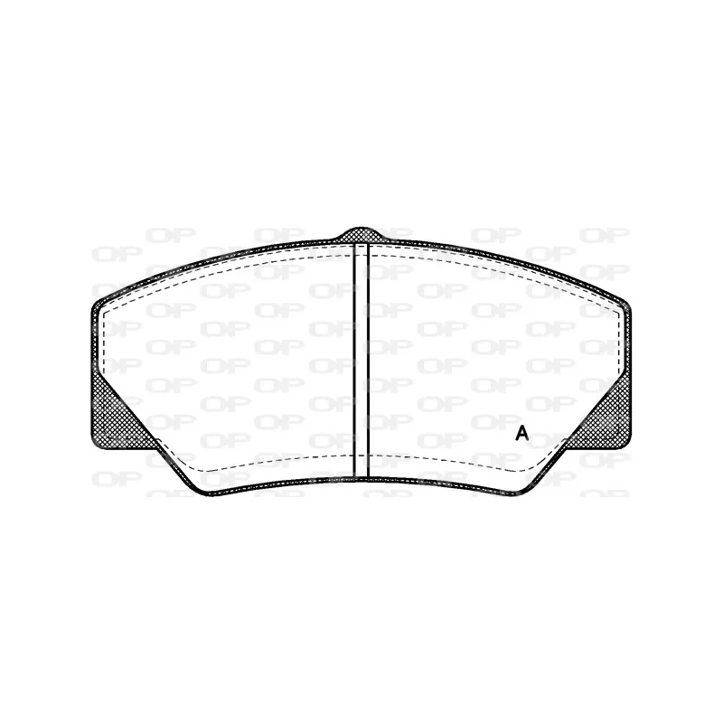 Jeu de 4 plaquettes de frein avant OPEN PARTS BPA0206.00