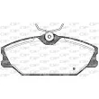 Jeu de 4 plaquettes de frein avant OPEN PARTS BPA0208.02 - Visuel 2