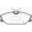 Jeu de 4 plaquettes de frein avant OPEN PARTS BPA0208.12 - Visuel 2