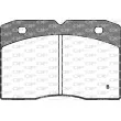 Jeu de 4 plaquettes de frein avant OPEN PARTS BPA0211.04 - Visuel 2