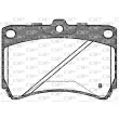 Jeu de 4 plaquettes de frein avant OPEN PARTS BPA0212.42 - Visuel 2