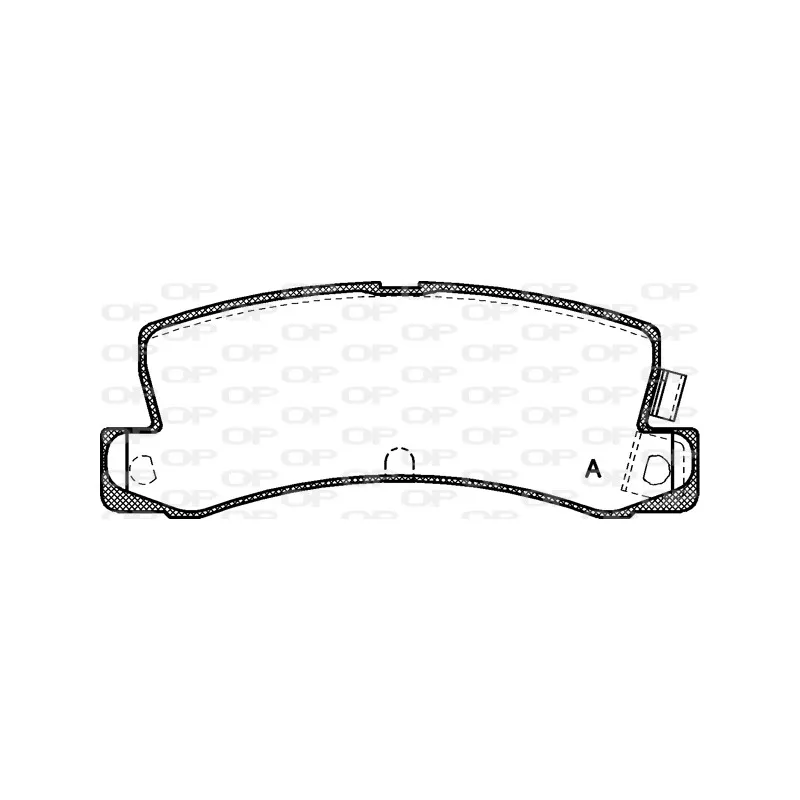 Jeu de 4 plaquettes de frein arrière OPEN PARTS BPA0214.04