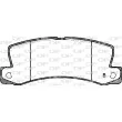 Jeu de 4 plaquettes de frein arrière OPEN PARTS BPA0214.22 - Visuel 2
