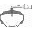 Jeu de 4 plaquettes de frein arrière OPEN PARTS BPA0222.01 - Visuel 1