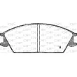Jeu de 4 plaquettes de frein avant OPEN PARTS BPA0224.02 - Visuel 2