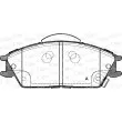Jeu de 4 plaquettes de frein avant OPEN PARTS BPA0224.22 - Visuel 1