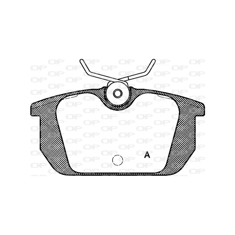 Jeu de 4 plaquettes de frein arrière OPEN PARTS BPA0231.00