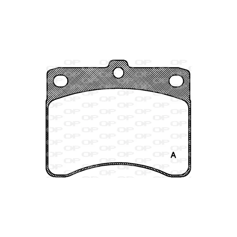 Jeu de 4 plaquettes de frein avant OPEN PARTS BPA0232.00