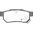 Jeu de 4 plaquettes de frein avant OPEN PARTS BPA0233.02 - Visuel 1