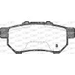 Jeu de 4 plaquettes de frein arrière OPEN PARTS BPA0233.52 - Visuel 2