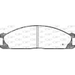 Jeu de 4 plaquettes de frein avant OPEN PARTS BPA0236.02 - Visuel 2