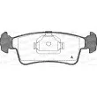 Jeu de 4 plaquettes de frein avant OPEN PARTS BPA0240.00 - Visuel 1