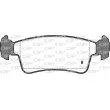 Jeu de 4 plaquettes de frein avant OPEN PARTS BPA0240.00 - Visuel 2