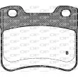 Jeu de 4 plaquettes de frein avant OPEN PARTS BPA0247.10 - Visuel 2