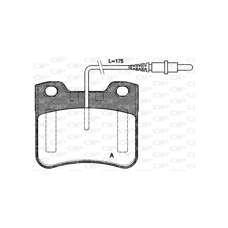 Jeu de 4 plaquettes de frein avant OPEN PARTS BPA0247.24