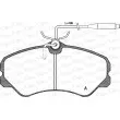Jeu de 4 plaquettes de frein avant OPEN PARTS BPA0261.02 - Visuel 1