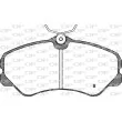 Jeu de 4 plaquettes de frein avant OPEN PARTS BPA0261.02 - Visuel 2