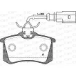 Jeu de 4 plaquettes de frein arrière OPEN PARTS BPA0263.51 - Visuel 1