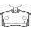 Jeu de 4 plaquettes de frein arrière OPEN PARTS BPA0263.51 - Visuel 2