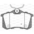 Jeu de 4 plaquettes de frein arrière OPEN PARTS BPA0263.74 - Visuel 1