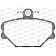Jeu de 4 plaquettes de frein avant OPEN PARTS BPA0264.02 - Visuel 2